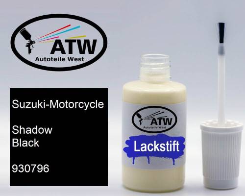 Suzuki-Motorcycle, Shadow Black, 930796: 20ml Lackstift, von ATW Autoteile West.